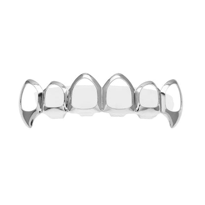 Hip-hop polished grillz with gold electroplating