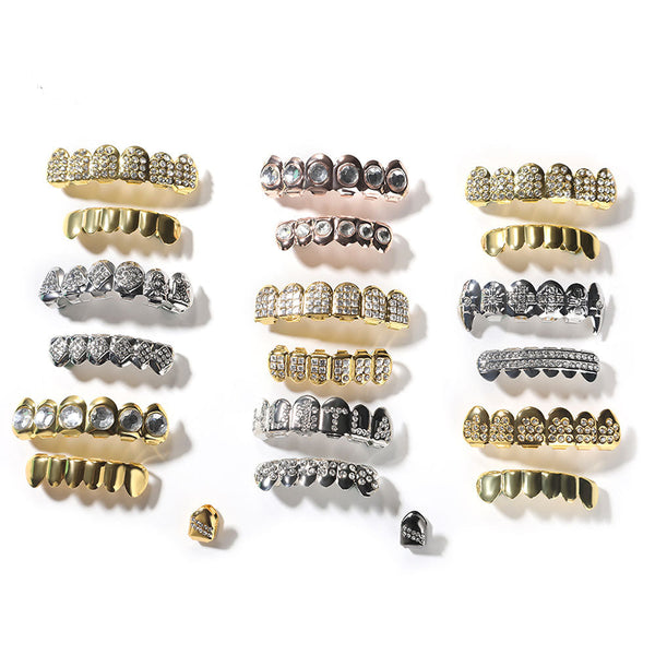Hip-hop diamond-encrusted and gold-plated teeth grillz - Rapper's Digest