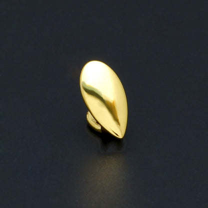 Hip-hop polished grillz with gold electroplating
