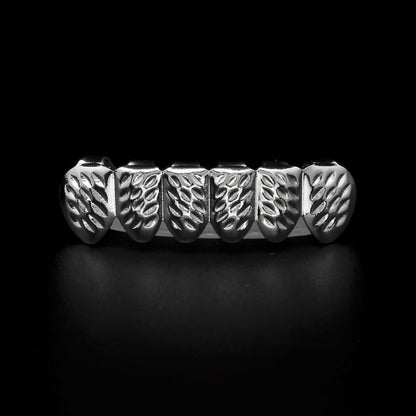 Hip-hop polished grillz with gold electroplating