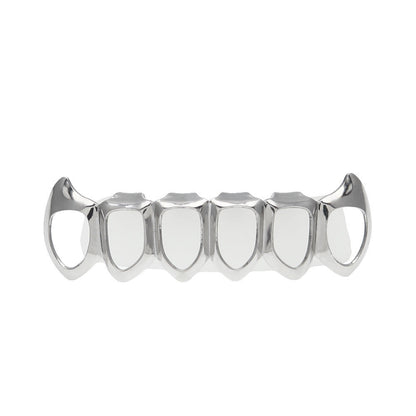 Hip-hop polished grillz with gold electroplating