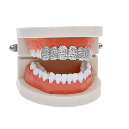 Hip-hop polished grillz with gold electroplating
