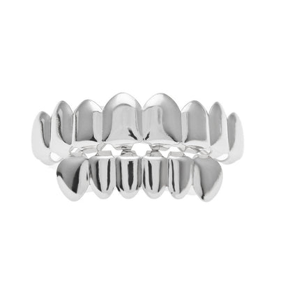 Hip-hop polished grillz with gold electroplating