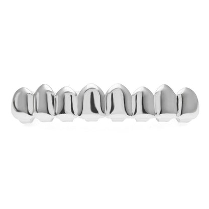 Hip-hop polished grillz with gold electroplating