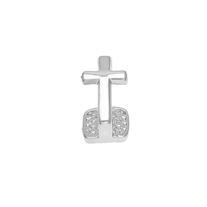 Hip-hop polished grillz with gold electroplating