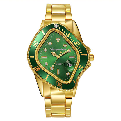 Twisted Submariner Set Alloy Steel Band Watch