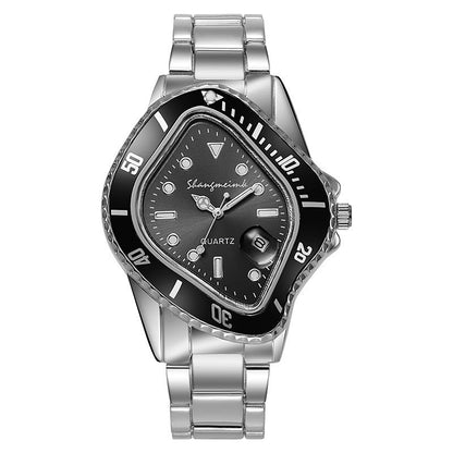 Twisted Submariner Set Alloy Steel Band Watch