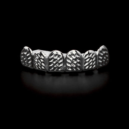 Hip-hop polished grillz with gold electroplating