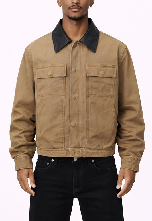 TAN SUEDE WORK JACKET