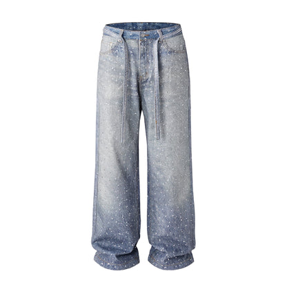 AZUL RHINESTONE DENIM (UNISEX)