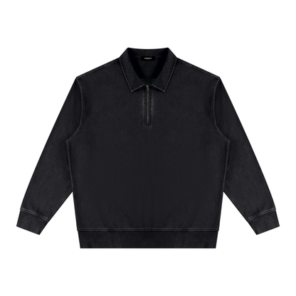 Vintage Wash Quarter-Zip Sweatshirt