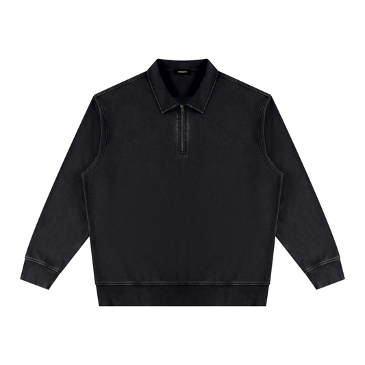 Vintage Wash Quarter-Zip Sweatshirt