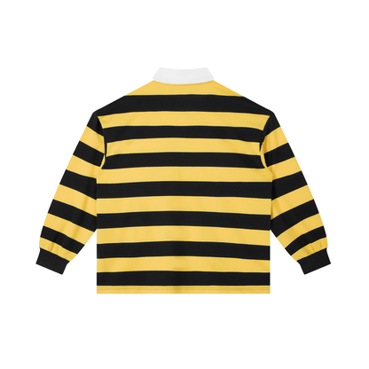 Color Block Stripe Polo Shirt - Rapper's Digest