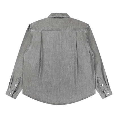 Vintage Wash Denim Shirt - Rapper's Digest