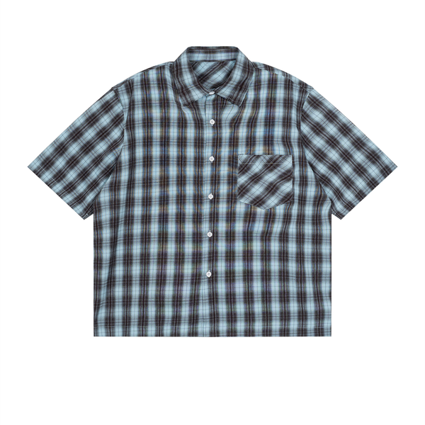 Boxy Plaid Short Sleeve Shirt - Rapper's Digest