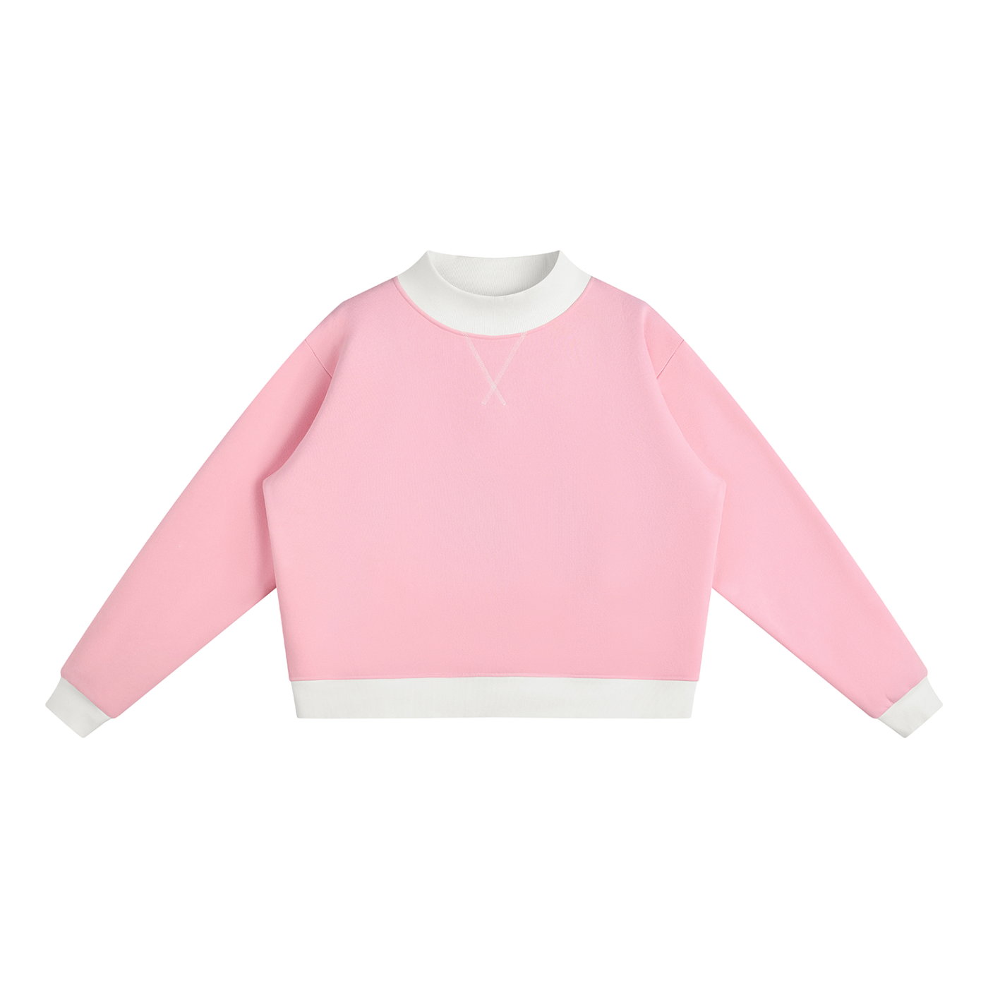 Mock Neck Crewneck Sweatshirt