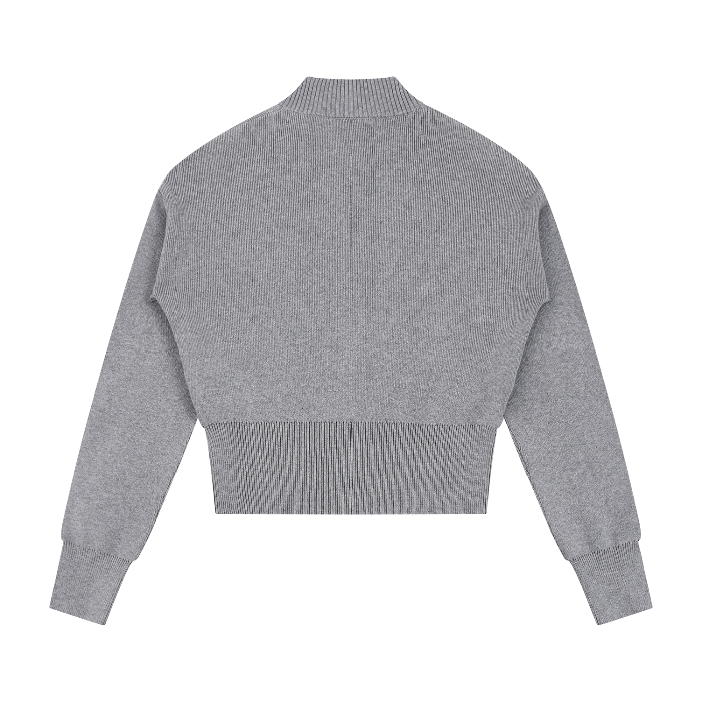 Mock Neck Zip Up Cardigan