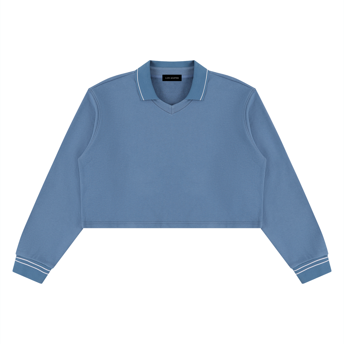 Crop Collared Sweatshirt