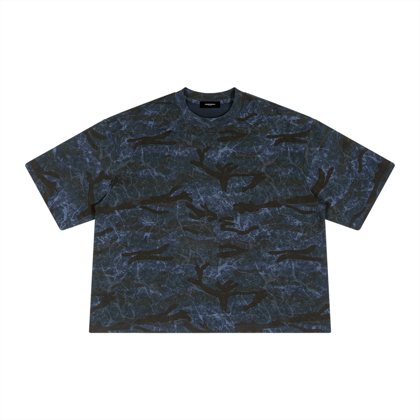 Boxy Camo Print T-Shirt