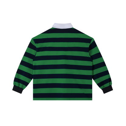 Mori White Stripe Polo Shirt - Rapper's Digest