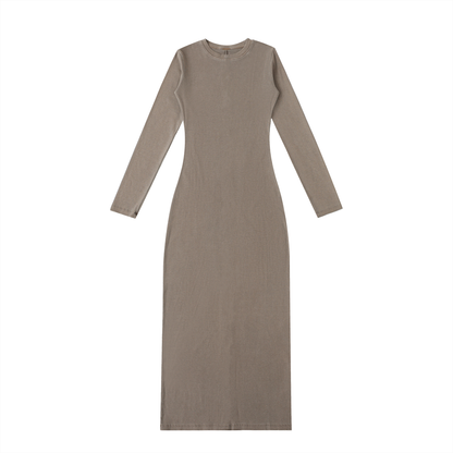 Dyed Washed Slit Maxi Dress - Rapper's Digest