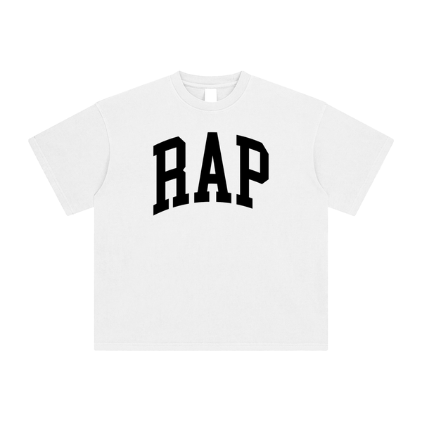Black RAP Logo T-Shirt - Rapper's Digest