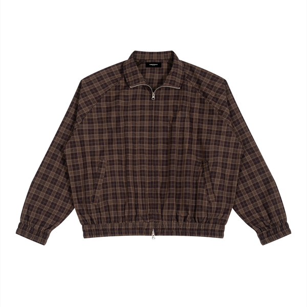 Plaid Full-Zip Track Jacket - Rapper's Digest