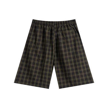 Plaid Wide Leg Shorts
