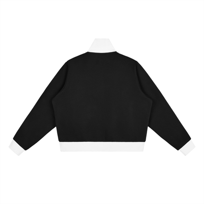 Side Stripe Cropped Track Jacket - Rapper's Digest