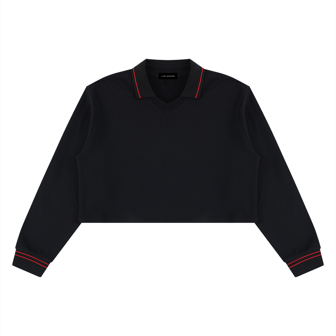 Crop Collared Sweatshirt