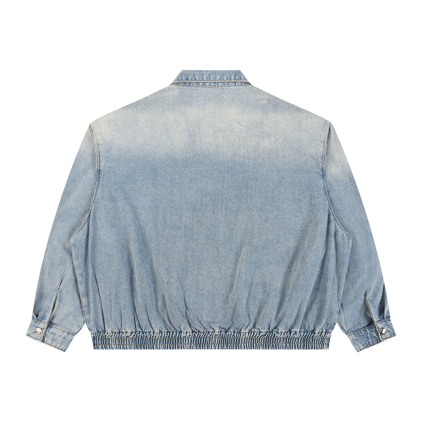 Vintage Wash Full-Zip Denim Jacket - Rapper's Digest