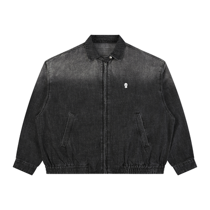 Vintage Wash Full-Zip Denim Jacket - Rapper's Digest