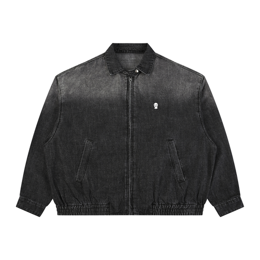Vintage Wash Full-Zip Denim Jacket - Rapper's Digest