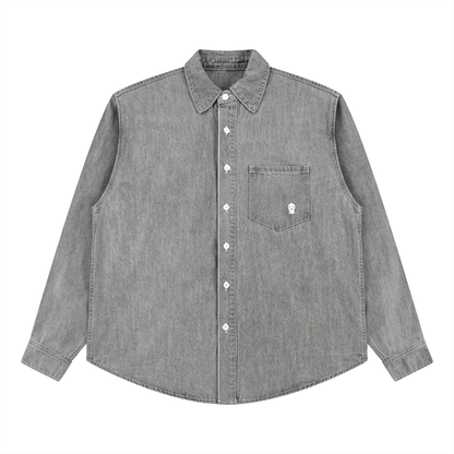 Vintage Wash Denim Shirt - Rapper's Digest