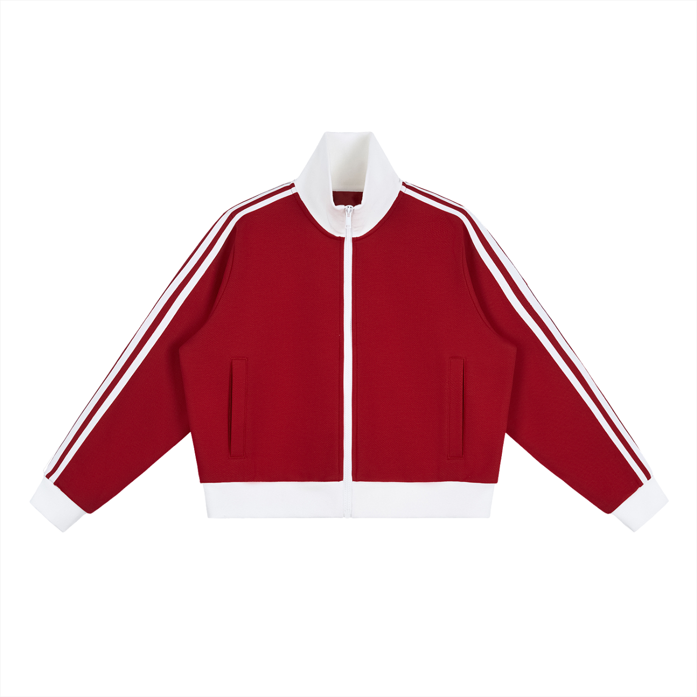 Side Stripe Cropped Track Jacket - Rapper's Digest