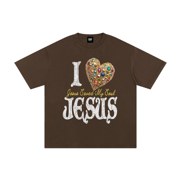 I Heart Jesus Cotton T-Shirt - Rapper's Digest