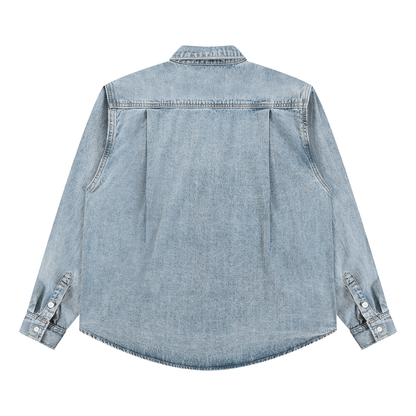 Vintage Wash Denim Shirt - Rapper's Digest