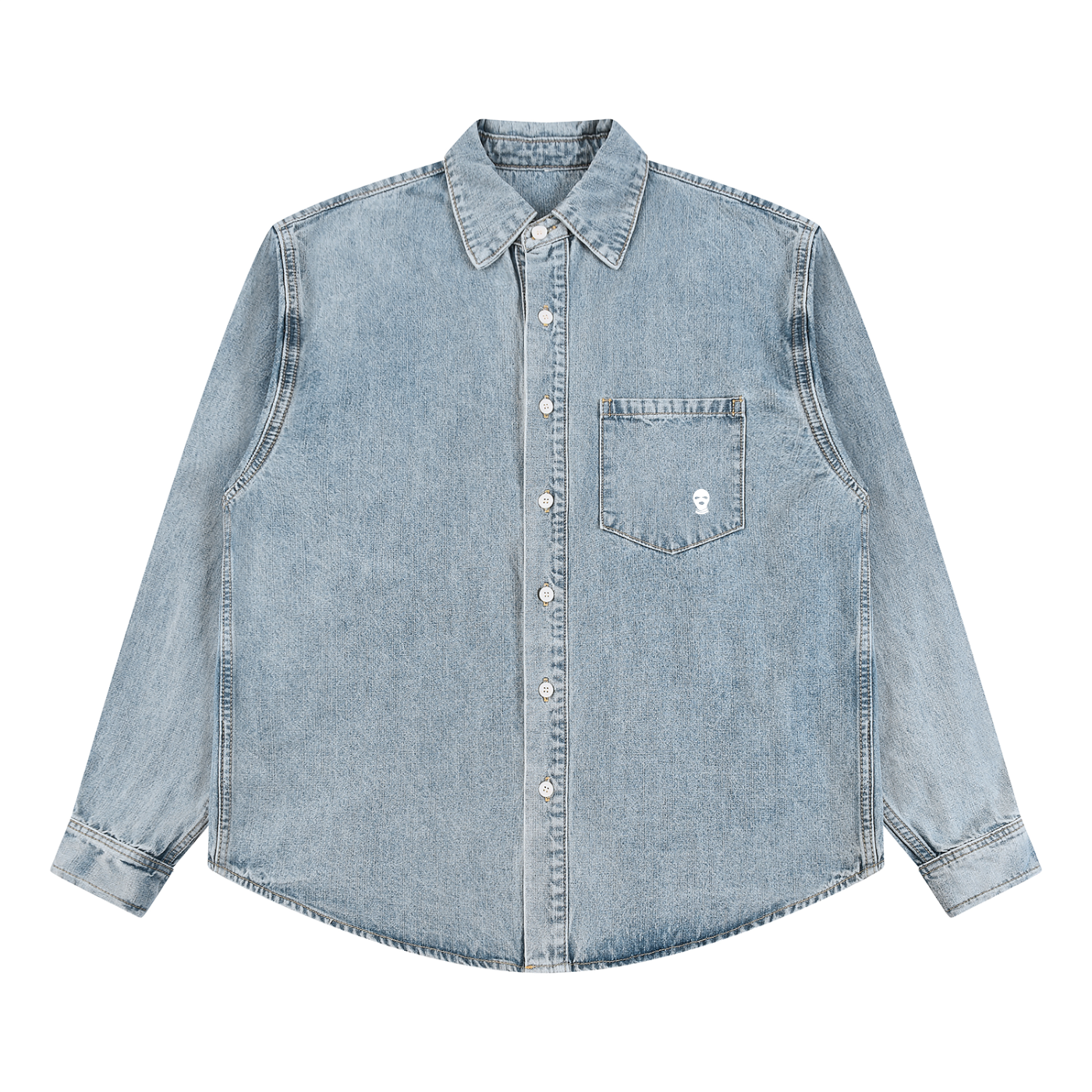 Vintage Wash Denim Shirt - Rapper's Digest