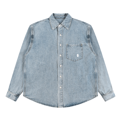 Vintage Wash Denim Shirt - Rapper's Digest