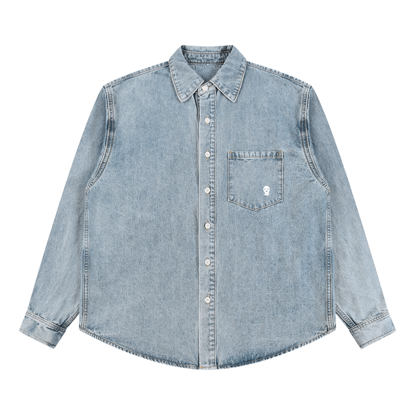 Vintage Wash Denim Shirt - Rapper's Digest