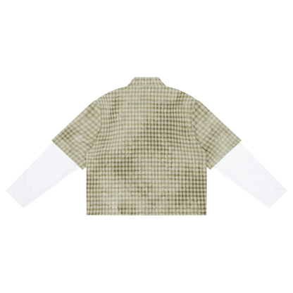 Vintage Wash Plaid Short Sleeve Shirt