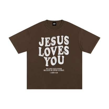Jesus Loves You Cotton T-Shirt