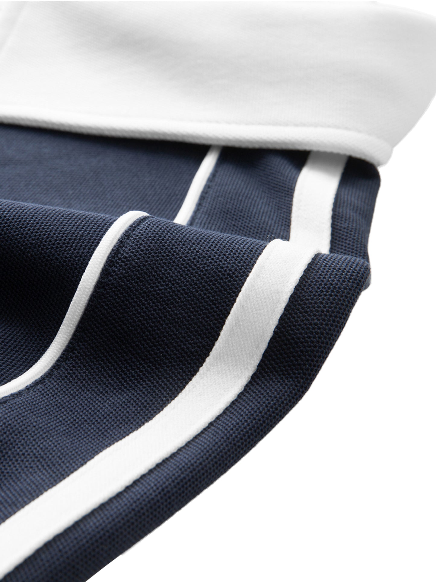 Mori White Collar Short-Sleeve Polo Shirt - Rapper's Digest