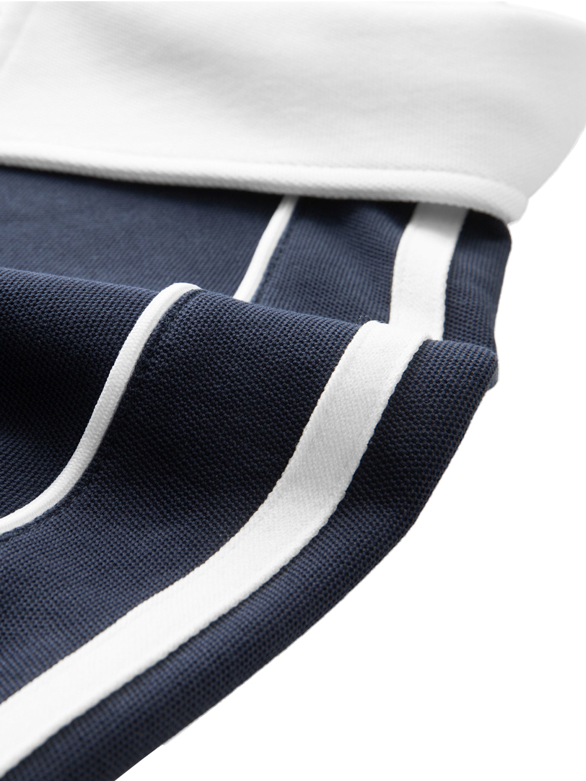 Mori White Collar Short-Sleeve Polo Shirt - Rapper's Digest