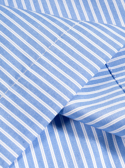Oversized Vertical Stripe Boxy Shirt - Rapper's Digest
