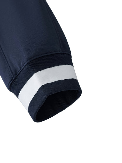 Mori White V-Neck Collar Boxy Sweatshirt - Rapper's Digest