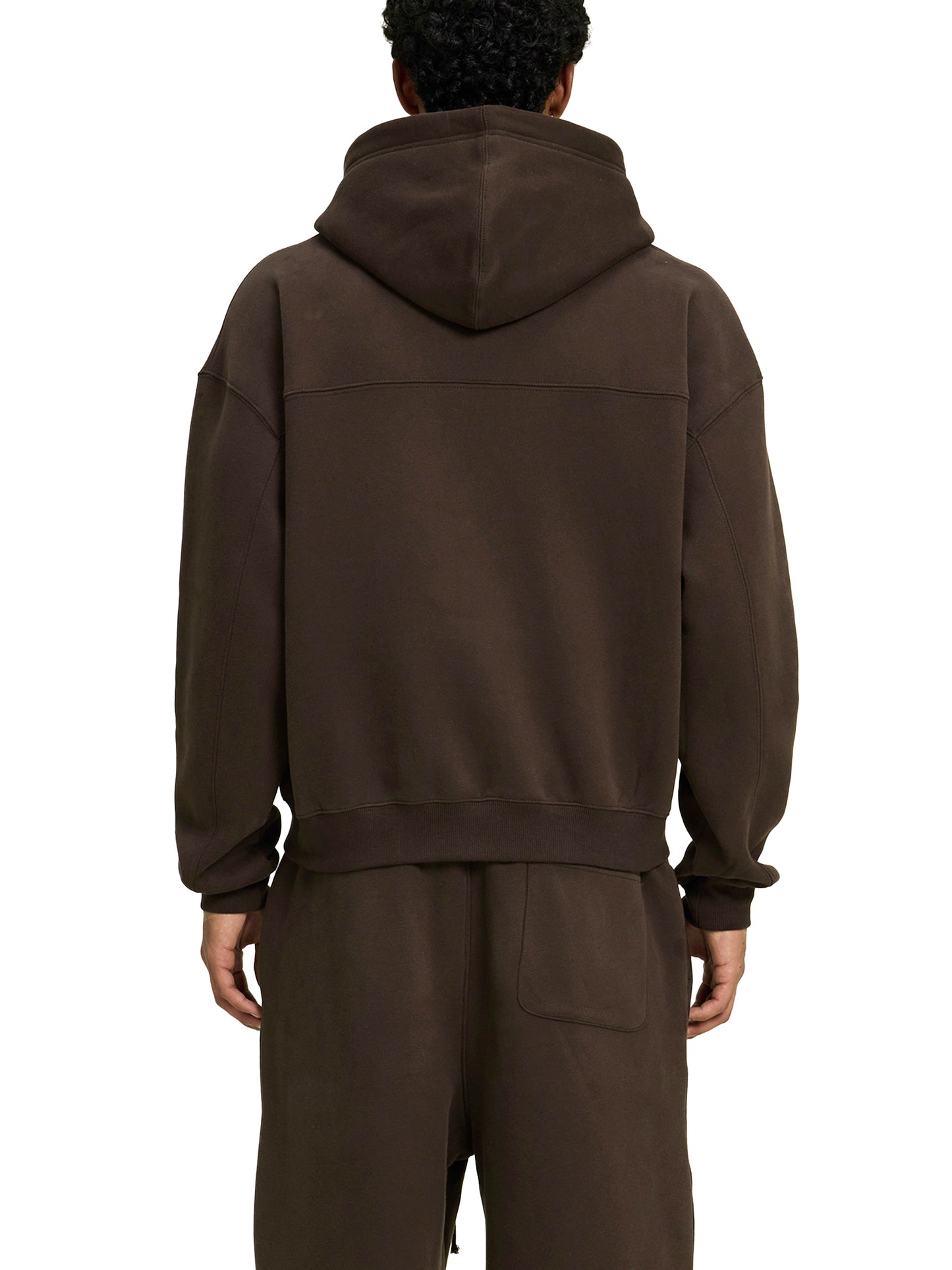 Mori White Fleece Zip-Up Boxy Hoodie - Rapper's Digest