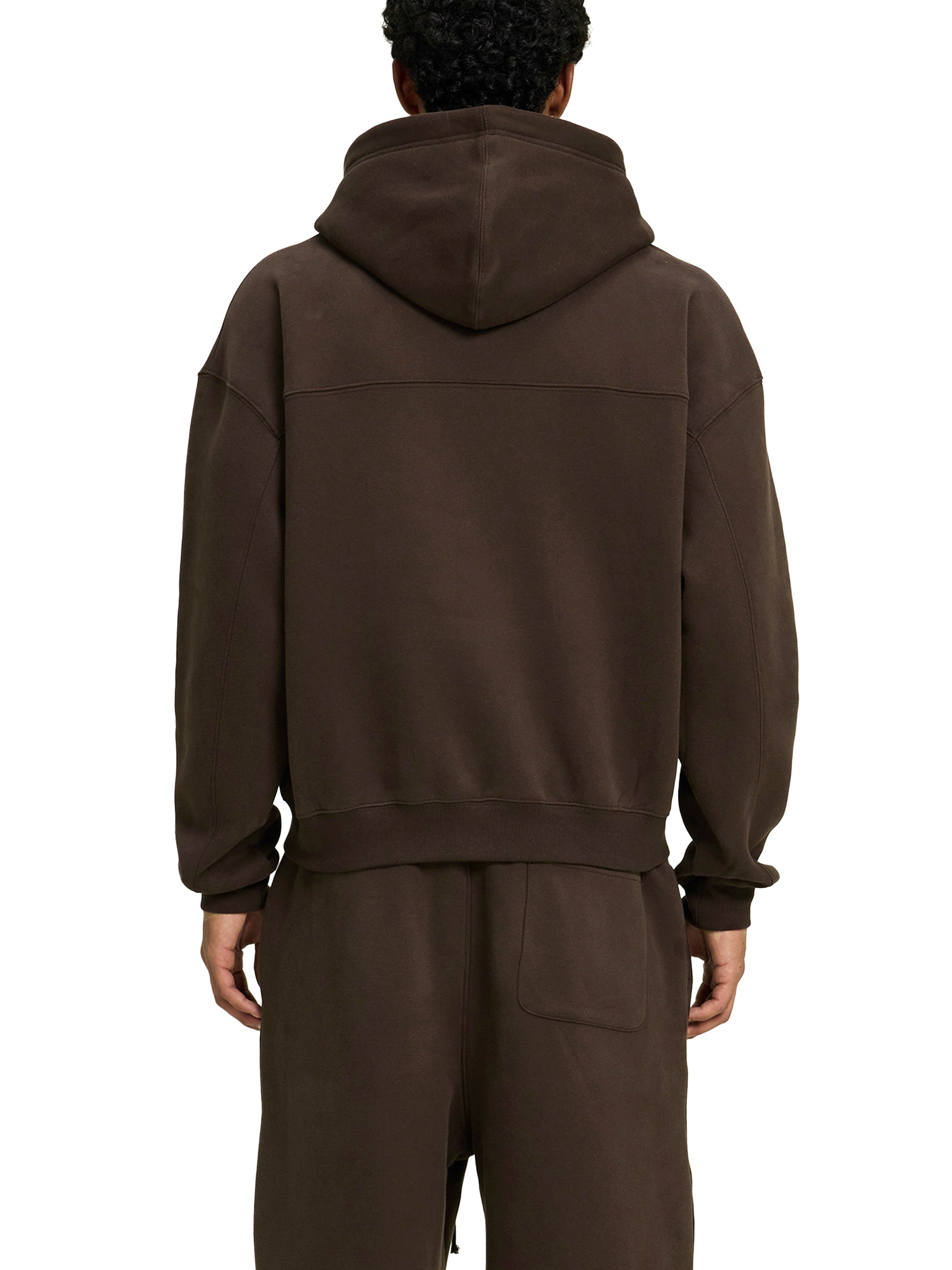 Mori White Fleece Zip-Up Boxy Hoodie - Rapper's Digest