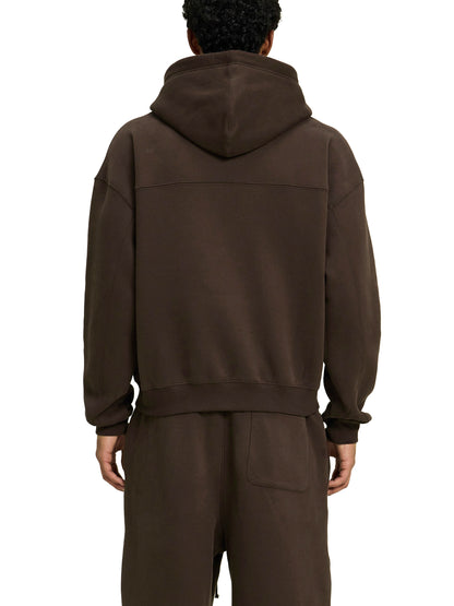 Mori White Fleece Zip-Up Boxy Hoodie - Rapper's Digest