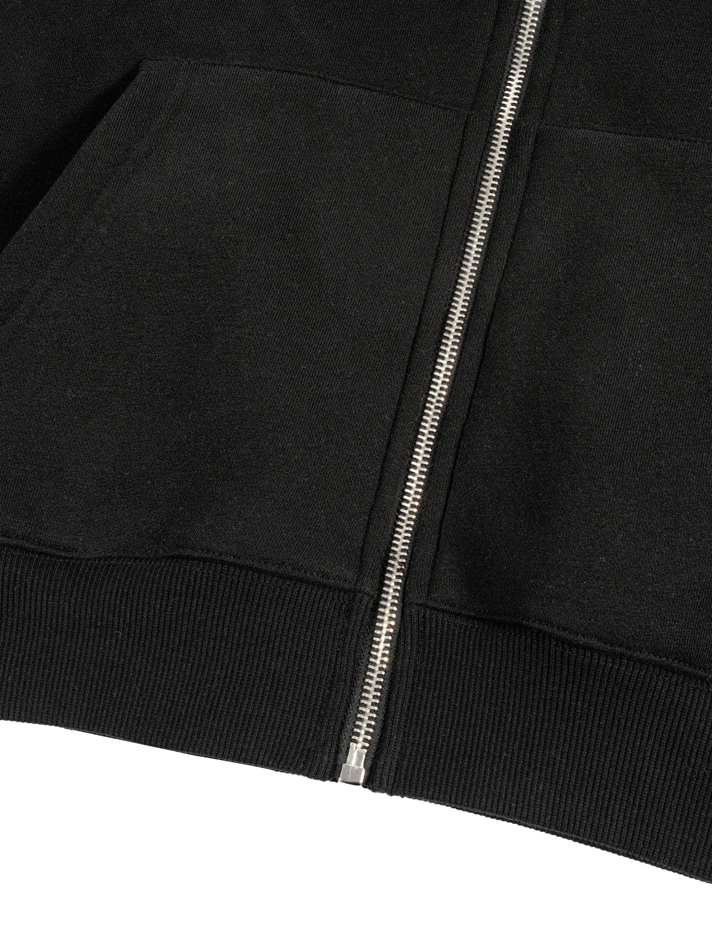 Mori White Fleece Zip-Up Boxy Hoodie - Rapper's Digest